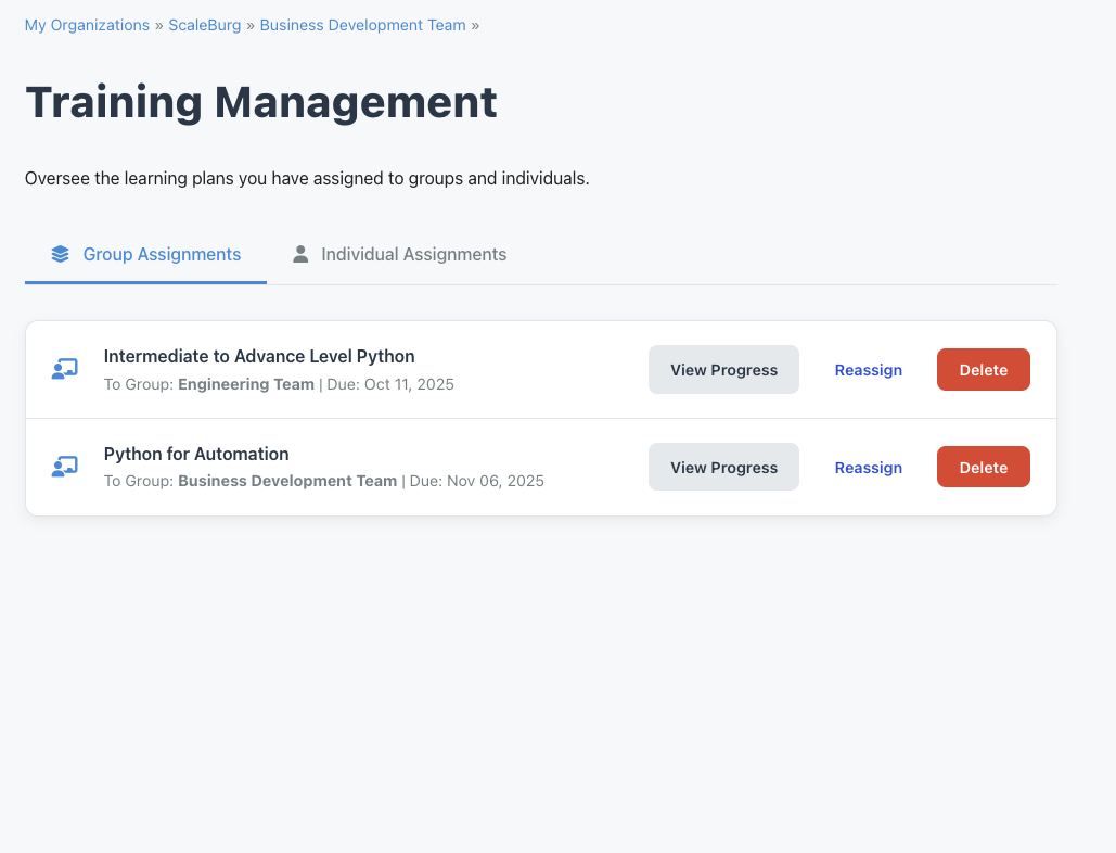 Daily task list with AI suggestions